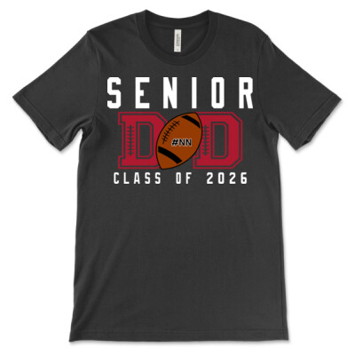 Adult T-Shirt - Senior Dad with player number front  Thumbnail