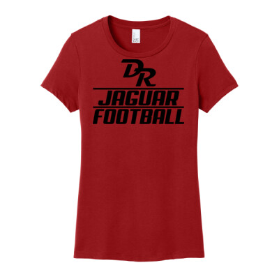 Ladies T-shirt - DR Jaguar Football red and white shirt Thumbnail