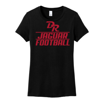 Ladies T-shirt - DR Jaguar Football black shirt Thumbnail