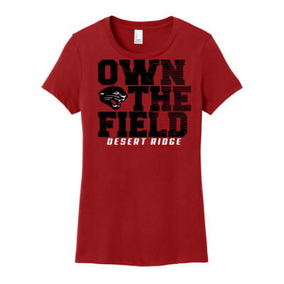 Ladies T-shirt - Own the Field red shirt Thumbnail