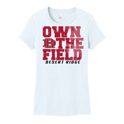 Ladies T-shirt - Own the Field white shirt Thumbnail
