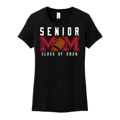 Ladies T-shirt - Senior Mom with player number front Thumbnail