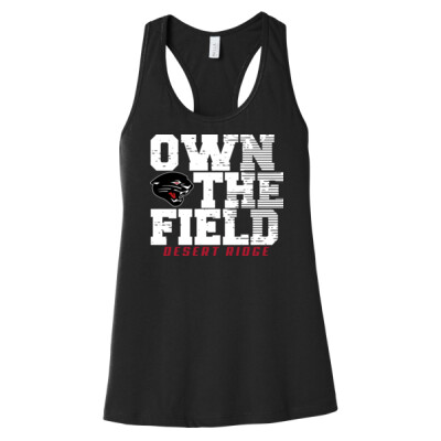 Ladies Racerback Tank - Own the Field black Thumbnail