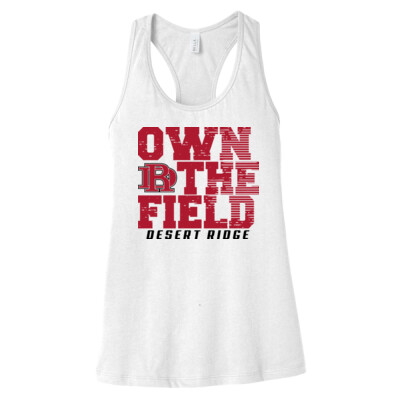 Ladies Racerback Tank - Own the Field white Thumbnail
