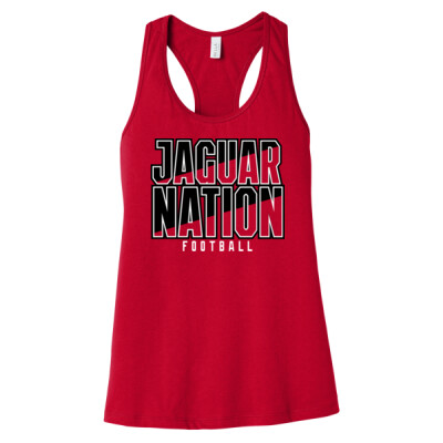 Ladies Racerback Tank - Jaguar Nation red Thumbnail