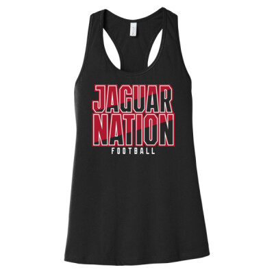 Ladies Racerback Tank - Jaguar Nation black Thumbnail