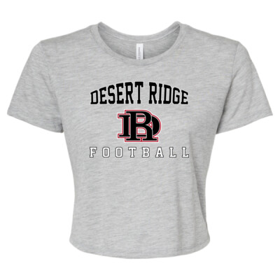 Women's Flowy Cropped tee - Desert Ridge Football Thumbnail